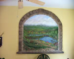 Kitchen Niche, Vineyard Mural